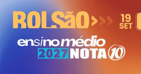 Cartaz, Bolsão Ensino Médio 2027 - Colégio Nota 10, Juiz de Fora