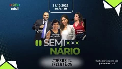 Cartaz, Seminário de Inclusão MIDI 2026, Juiz de Fora