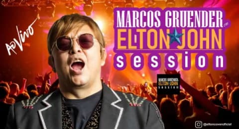 Cartaz, Tributo a Elton John, com Marcus Gruender, Juiz de Fora