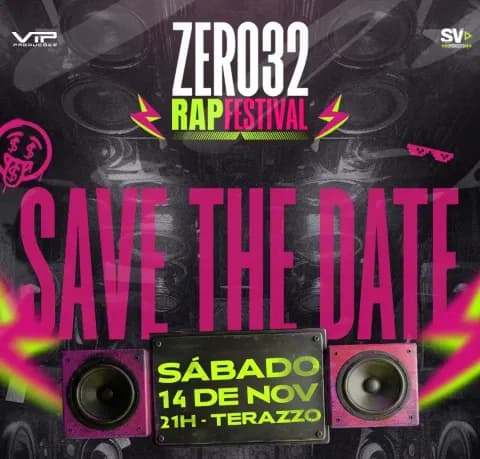 Cartaz, Zero32 Rap Festival, Juiz de Fora