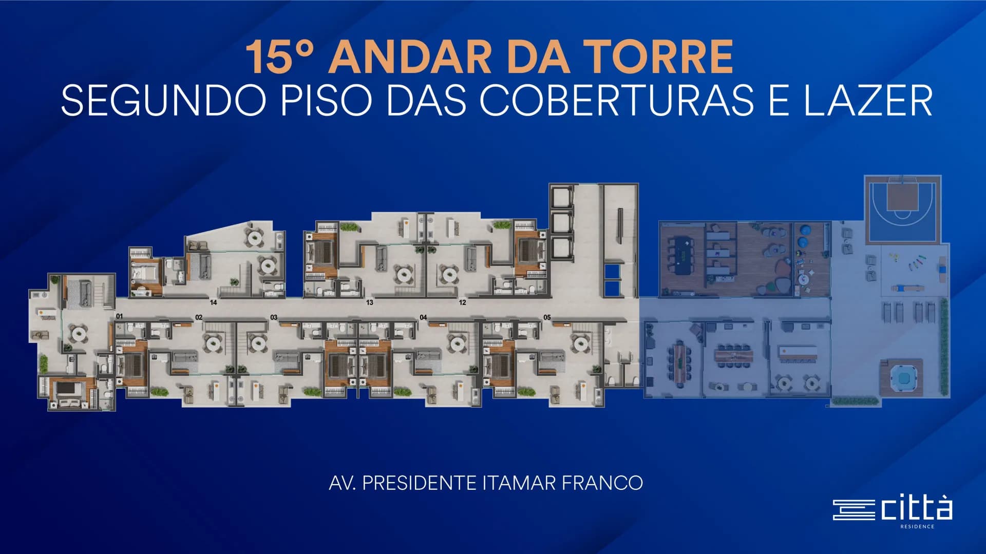 2º piso cobertura, Città Residence, São Mateus, Juiz de Fora