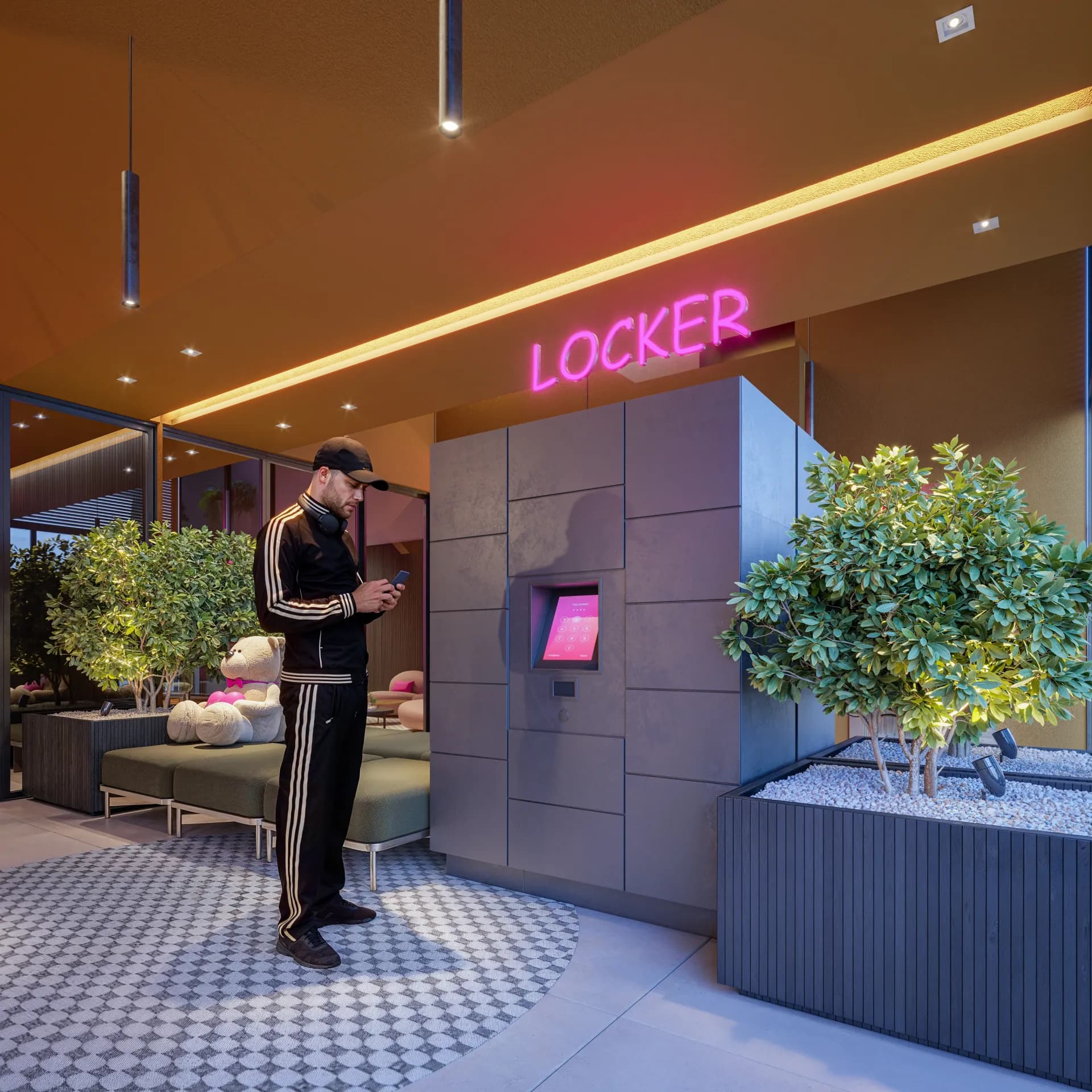 Locker no hall