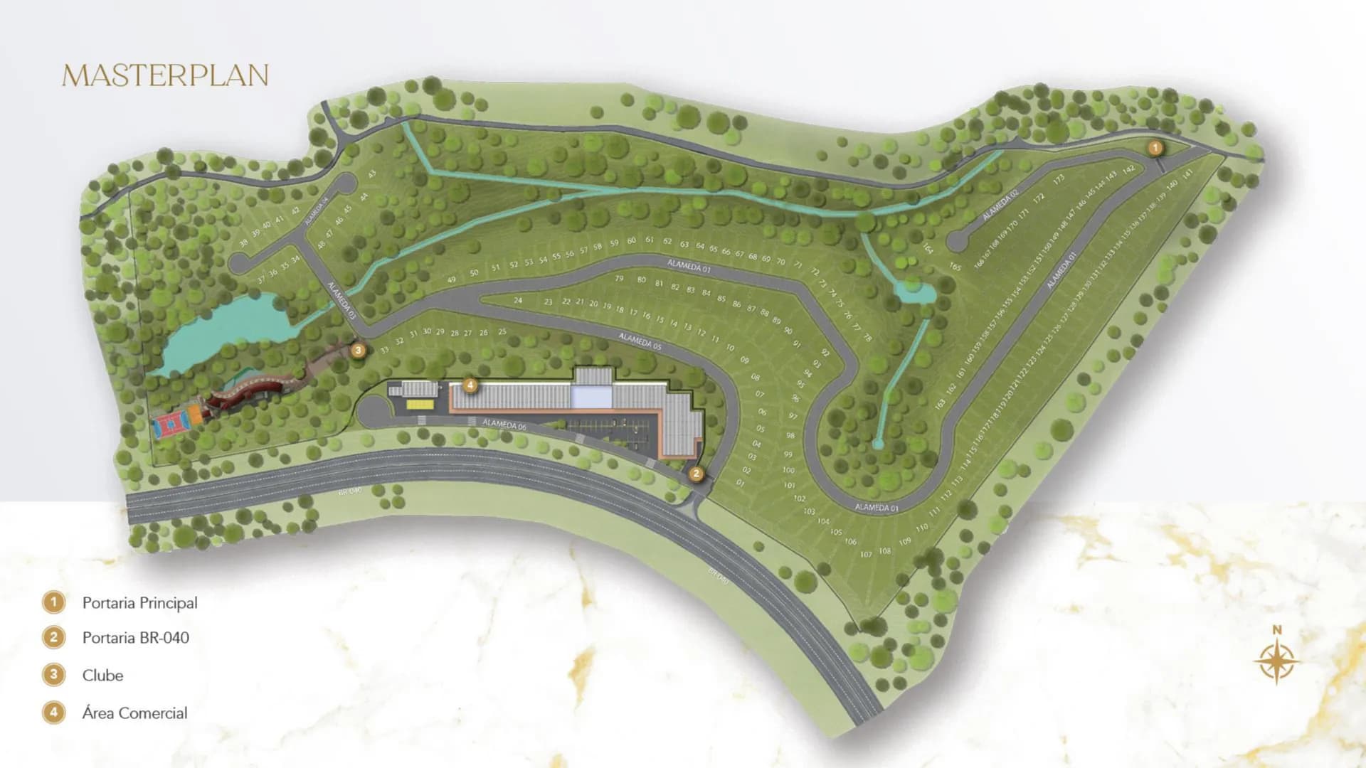 Planta / masterplan do condomínio Royal Park