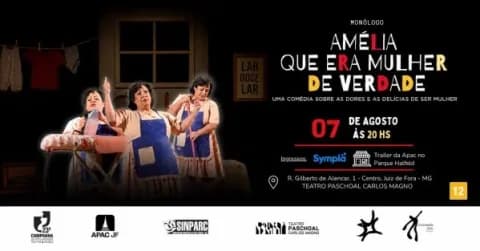 Cartaz, Amélia Que Era Mulher de Verdade, Juiz de Fora