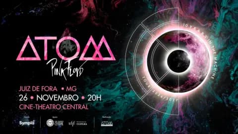 Cartaz, Atom: Tributo ao Pink Floyd, Juiz de Fora