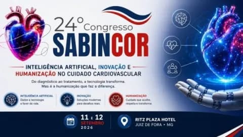 Cartaz, 24º Congresso SABINCOR de Cardiologia, Juiz de Fora